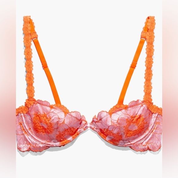 Savage x Fenty PERFECT POPPIES UNLINED LACE DEMI BRA - Picture 3 of 3